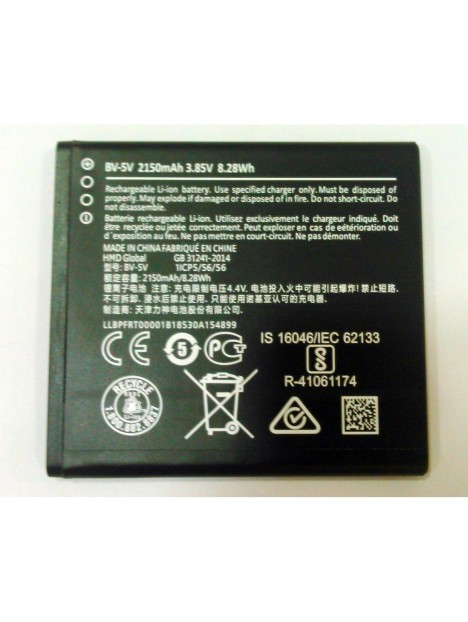 Batería BV-5V para Nokia 1 TA-1047 2150mAh