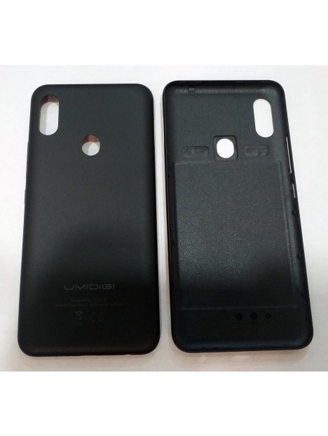 Tapa trasera o tapa bateria negra para Umidigi F1 F1 Play
