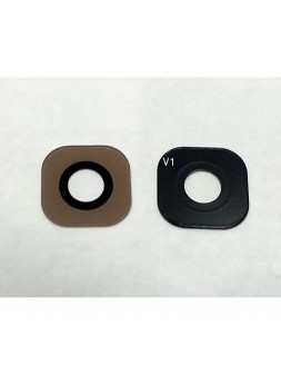 Cristal camara dorado para Samsung S6 Edge G925F