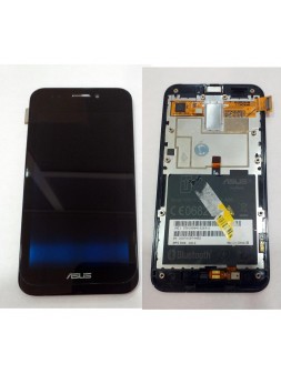 Pantalla lcd para Asus Padfone 1 A66 mas tactil negro mas marco negro