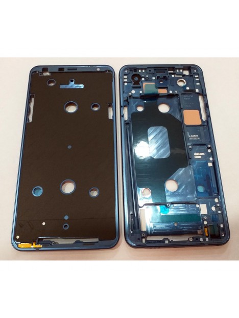 Carcasa central o marco azul LG Q8 H970