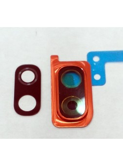 Cubierta camara naranja Samsung Galaxy A20E SM-A202F A202F