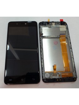 Cubot R9 pantalla lcd + tactil negro + marco negro