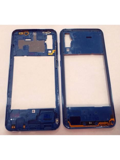 Samsung Galaxy A50 A505FD carcasa central o marco azul SM-A505FD