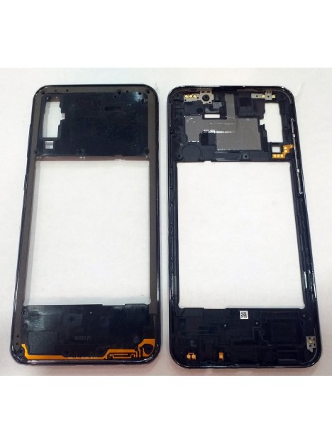 Samsung Galaxy A50 A505FD carcasa central o marco negro SM-A505FD