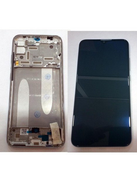 Xiaomi Mi A3 pantalla lcd + tactil negro + marco plata MZB7940EU Premium