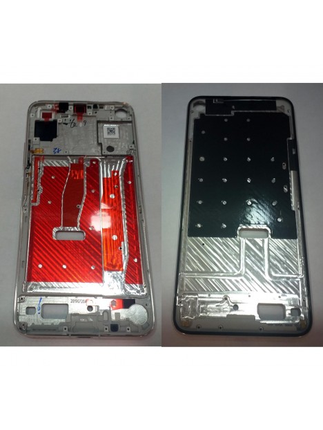 Huawei Honor 20 YAL-AL00 YAL-L21 carcasa central o marco plata