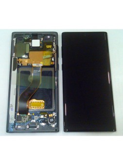 Samsung GH82-20818A Note 10 SM-N970F pantalla lcd + táctil negro + marco negro premium