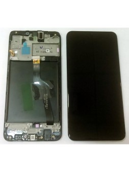 Samsung GH82-20227A GH82-20322A Galaxy A10 SM-A105F pantalla lcd + táctil negro + marco premium Service Pack