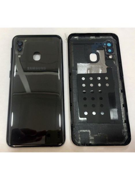 Tapa trasera o tapa bateria negra mas cubierta camara para Samsung Galaxy A20E SM-A202F A202F
