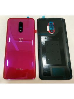 Oneplus 7 tapa trasera o tapa bateria + cubierta camara roja