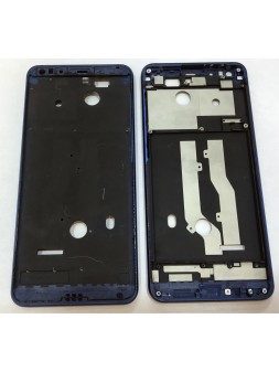 ZTE Blade V9 carcasa central o marco azul