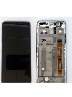 Alcatel 3V 5099 pantalla lcd + tactil negro + marco azul