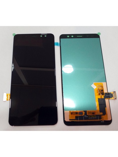 Samsung Galaxy A8 2018 A530 pantalla lcd calidad Oled + táctil negro compatible