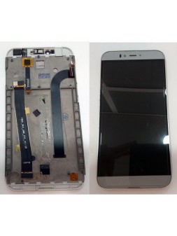 Umi Iron Pro pantalla lcd + tactil gris + marco plata