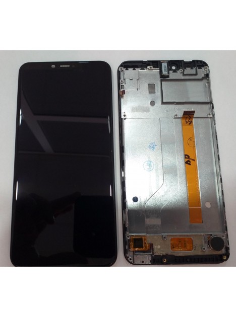 Wiko View 2 Go View 2 Plus pantalla lcd + tactil negro + marco negro