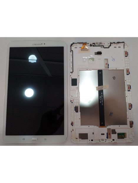 Samsung Galaxy Tab A 10.1 2016 SM-T580 SM-T585 SM T580 T585 pantalla lcd + tactil blanco + marco blanco GH97-19022A