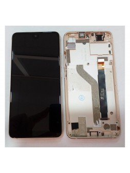 Wiko View 2 Pro pantalla lcd + tactil negro + marco dorado