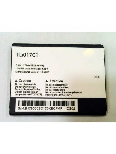 Bateria Tli017C1 Vodafone Smart Speed 6 Orange Dive 50 Alcatel Pixi 3 4.5 1780mAh