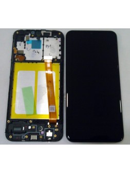 Samsung GH82-20186A GH82-20229A Galaxy A20E A202F pantalla lcd + táctil negro + marco premium Service Pack