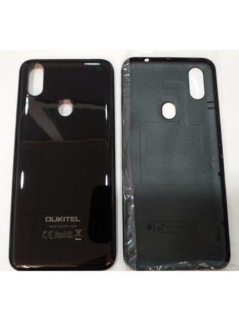 Oukitel C15 Pro tapa trasera o tapa bateria negra