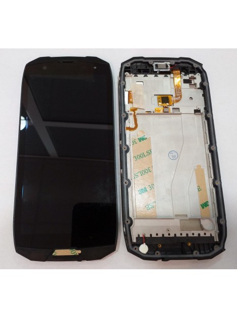 Oukitel WP5000 pantalla lcd + tactil negro + marco negro