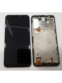 Oukitel C12 Pro pantalla lcd + tactil negro + marco negro