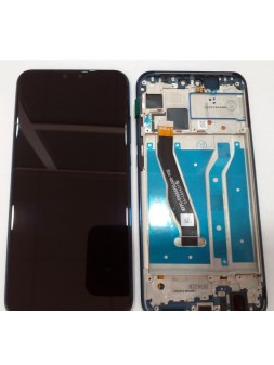 Huawei Y9 2019 pantalla lcd + tactil negro + marco azul JKM-LX1 JKM-LX2 JKM-LX3