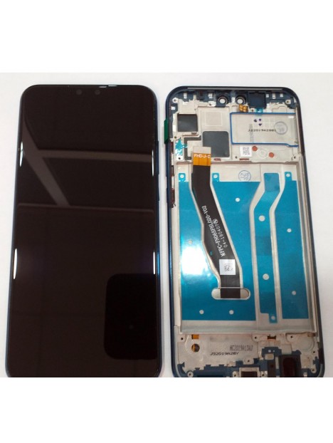 Huawei Y9 2019 pantalla lcd + tactil negro + marco azul JKM-LX1 JKM-LX2 JKM-LX3