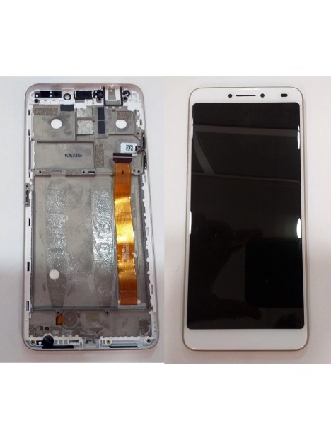 Alcatel 3V 5099 pantalla lcd + tactil blanco + marco blanco