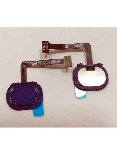 Samsung Galaxy M20 flex home + lector huella azul SM-M205F SM-M205D