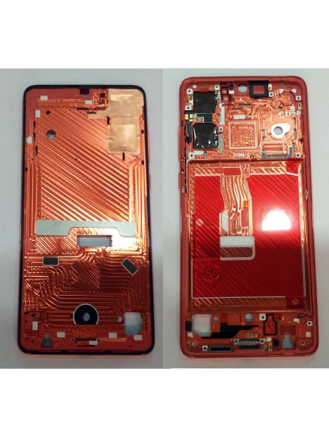 Huawei P30 carcasa central o marco roja ele-al00 ele-l09 ele-l29