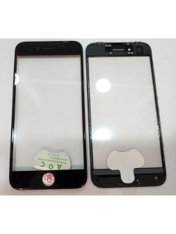 IPhone 8 A1863 A1905 A1906 cristal negro + marco negro + lamina oca