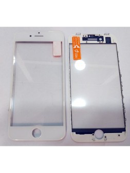 IPhone 8 A1863 A1905 A1906 cristal blanco + marco blanco + lamina oca