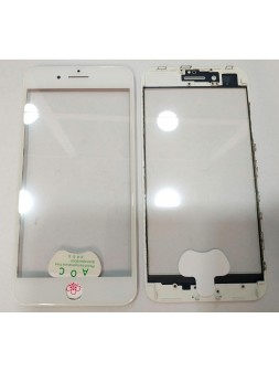 IPhone 8 Plus A1864 A1897 A1898 cristal blanco + marco blanco + lamina oca
