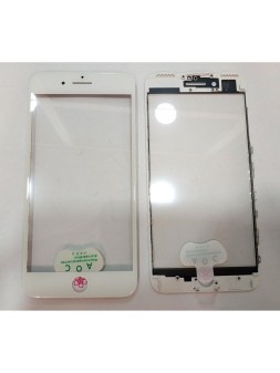 IPhone 7 Plus A1661 A1784 A1785 A1786 cristal blanco + marco blanco + lamina oca