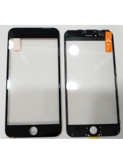IPhone 6 Plus A1522 A1524 A1593 cristal negro + marco negro + lamina oca
