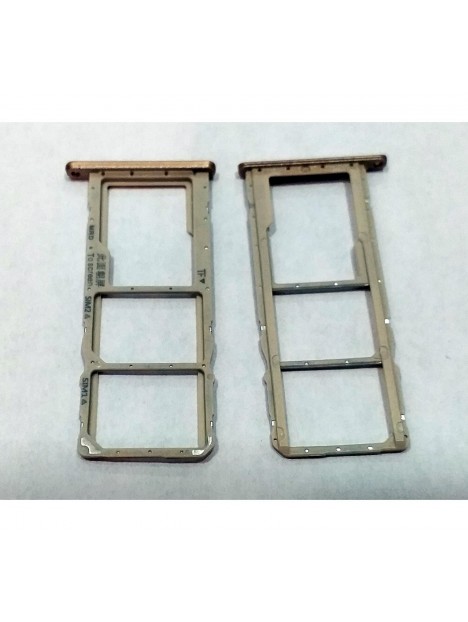 Huawei Y6 2019 soporte o bandeja sim dorada Y6 Pro 2019 Huawei Honor 8A Huawei Honor Play 8A Enjoy 9E MRD-LX2 y6pro