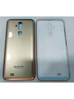 Oukitel C12 Pro tapa trasera o tapa bateria dorada