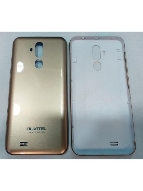 Oukitel C12 Pro tapa trasera o tapa bateria dorada