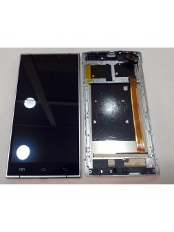 Doogee F5 pantalla lcd + tactil negro + marco plata