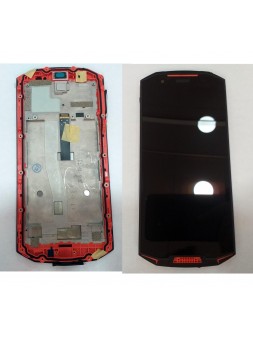 Doogee S70 pantalla lcd + tactil negro + marco rojo
