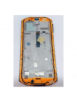 Doogee S70 pantalla lcd + tactil negro + marco naranja