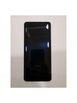 Huawei 02352PGH P30 Pro Pantalla LCD + táctil negro + Marco azul claro + batería + vibrador + flex volumen y power