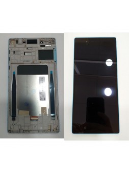 Lenovo Tab 3 730f pantalla lcd + tactil negro + marco azul claro