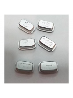 Doogee S60 set 6 botones plata