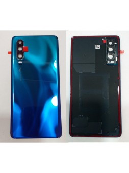 Huawei P30 tapa trasera o tapa bateria azul + cubierta camara ele-al00 ele-l09 ele-l29
