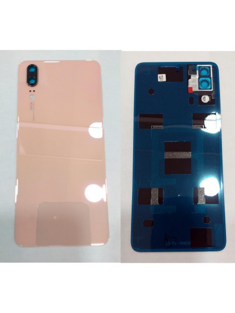 Huawei P20 tapa trasera o tapa bateria rosa + cubierta camara eml-l09 eml-l22 eml-l29