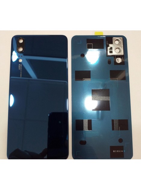 Huawei P20 tapa trasera o tapa bateria + cubierta camara azul oscuro eml-l09 eml-l22 eml-l29