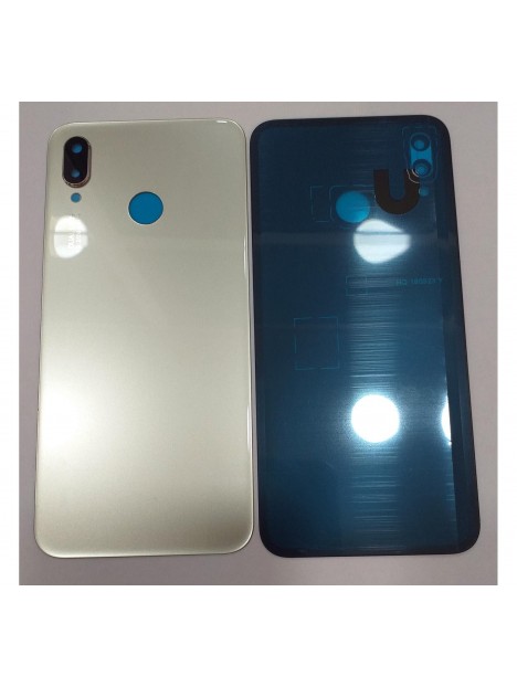 Huawei P20 Lite Nova 3E tapa trasera o tapa bateria dorada + cubierta camara ane-l02 ane-l02k ane-l03 ane-l12jpz an